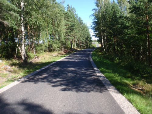 Roads that we traveled. We're still heading for Stavsjö.